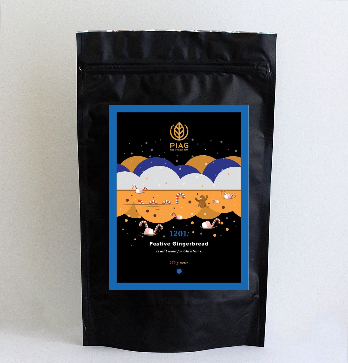 PIAG 1201. Festive Gingerbread - Schwarzer Tee - Loser Tee