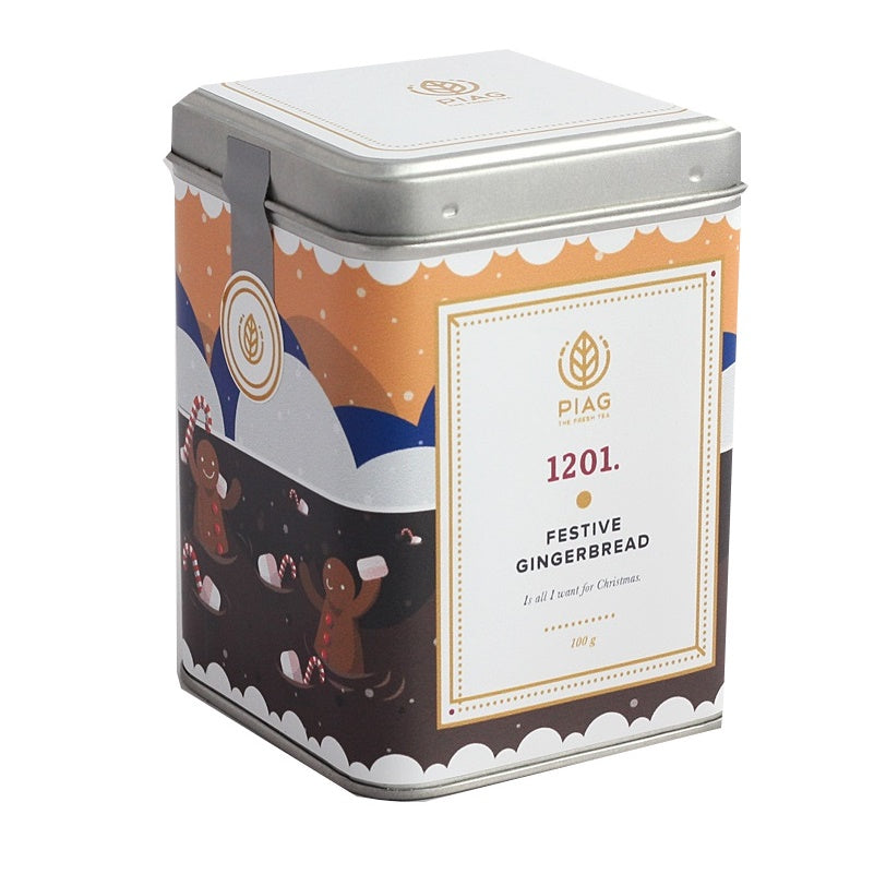 PIAG 1201. Festive Gingerbread - Schwarzer Tee - Teedose