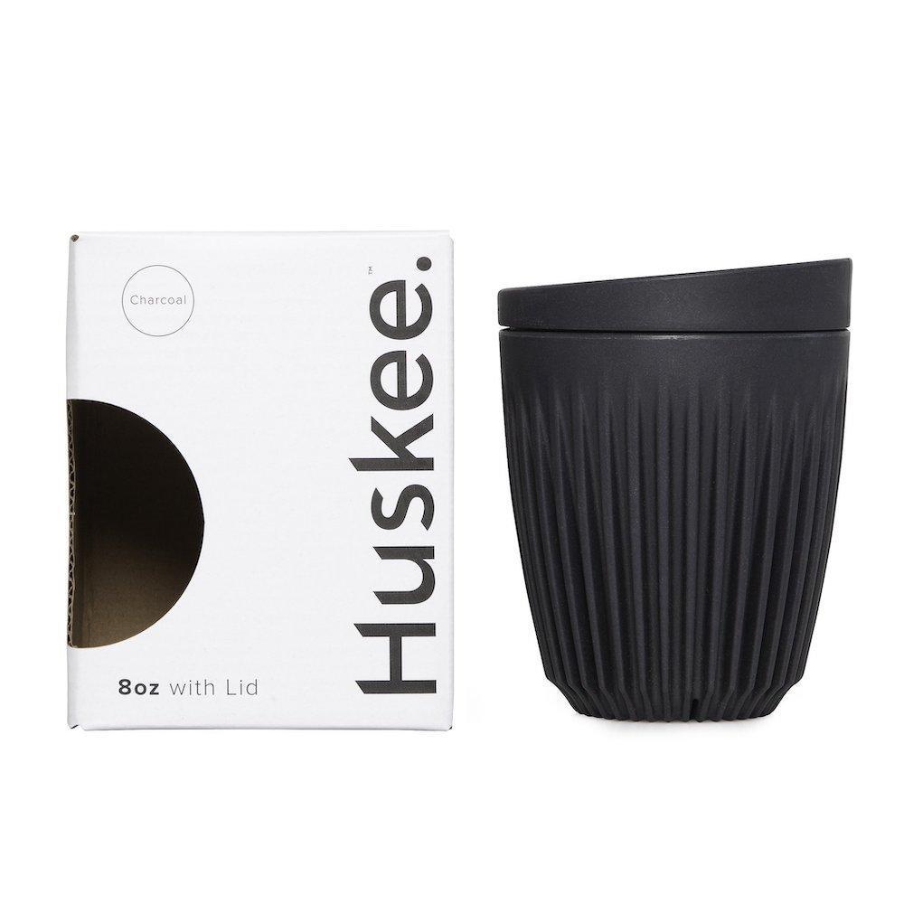 Huskee Cup Nachhaltiger Becher - M 240ml Charcoal