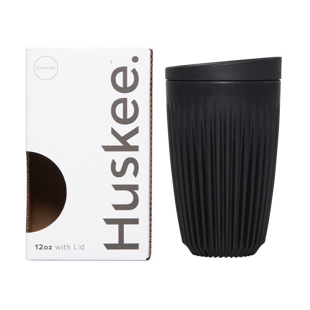 Huskee Cup Nachhaltiger Becher - L 360ml Charcoal