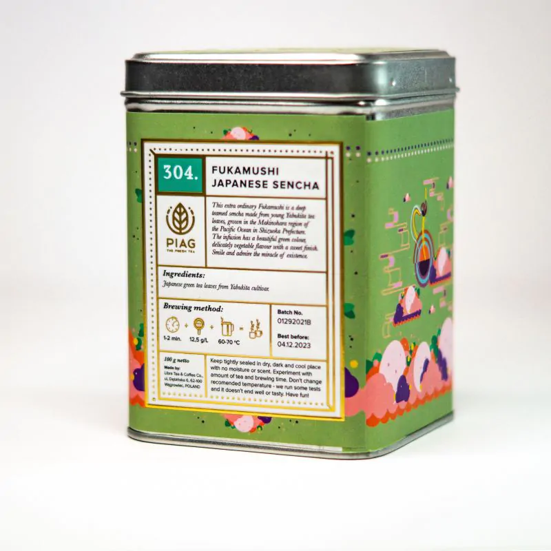 PIAG 304. Fukamushi Japanese Sencha - Teedose