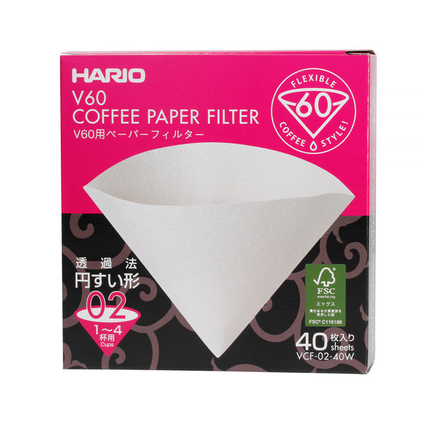 Hario V60 Papierfilter (40 Stück) - White