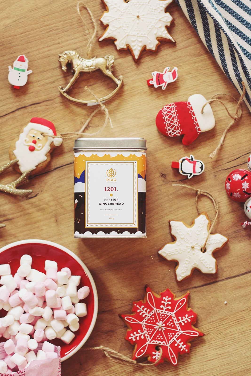 PIAG 1201. Festive Gingerbread - Schwarzer Tee - Teedose