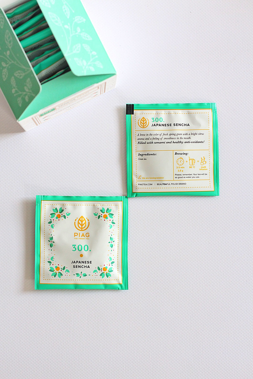 PIAG 300. Japanese Sencha - Sachets