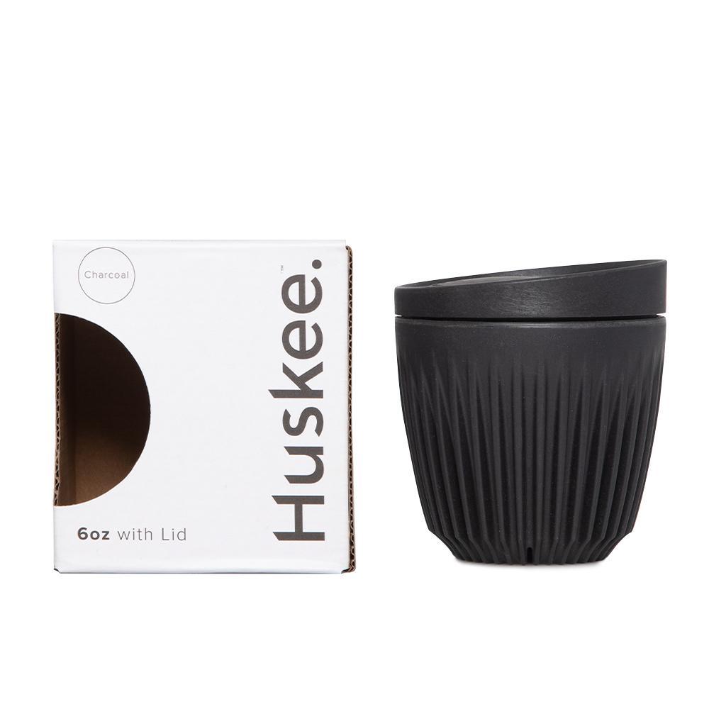 Huskee Cup Nachhaltiger Becher - Small 180ml Charcoal