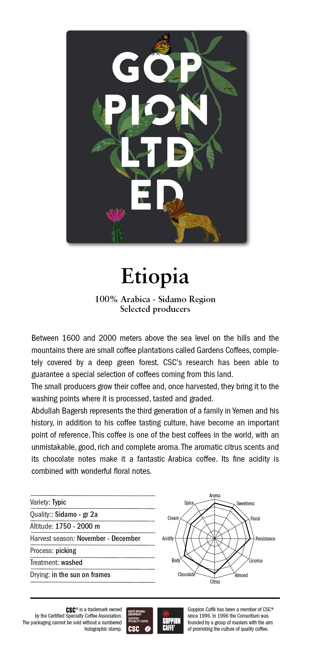 Goppion Limited Edition Etiopia Kaffeebohnen 500g